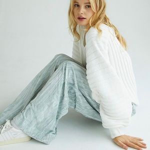 NWT Free People Runaway Velvet Wide Leg Pants 4